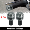 Motorcycle Pair 18mm Handlebar End Plug Bar Ends Aluminum Alloy Titanium