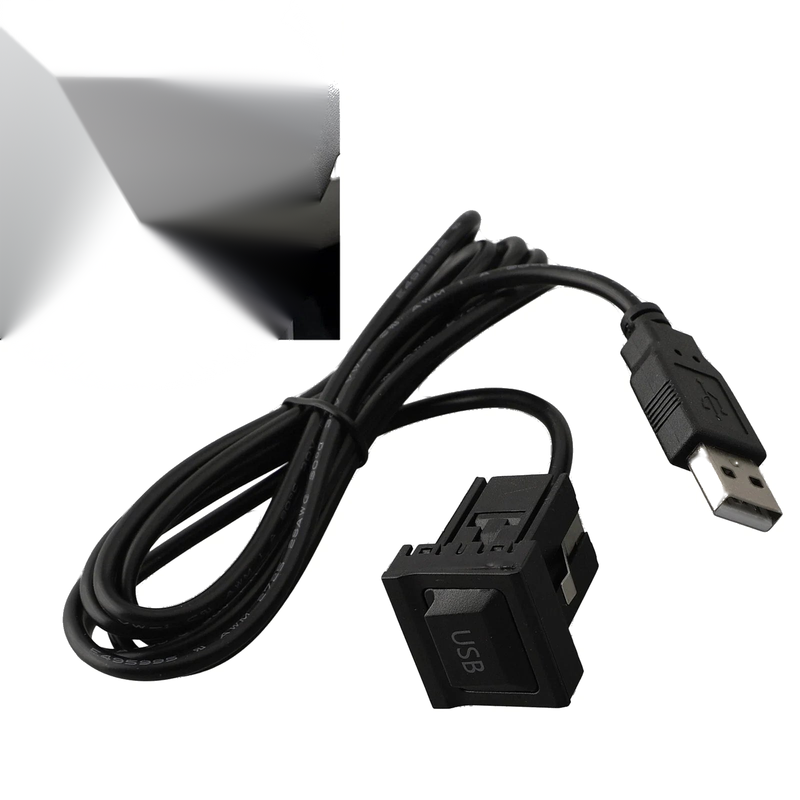 Easy Installation Dual USB Flush Mount Car Dash AUX & USB Port Panel