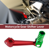 Bosuer M5 Red Green Silver Tone Folding Motorcycle Gear Shift Lever