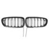 BMW 5-Series Glossy Black Front Kidney Grille with Light Strip (2010-2016)