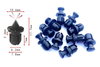 Honda 10x 8mm Carrosserie Tête de fourche Clips Plastique Pince Vis Rivets