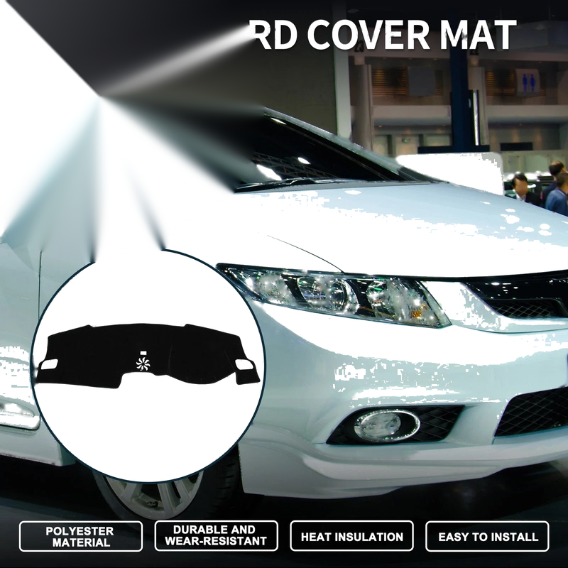 Honda Civic FL5 (2022-2024) Sun Protector Black Dashboard Cover Mat