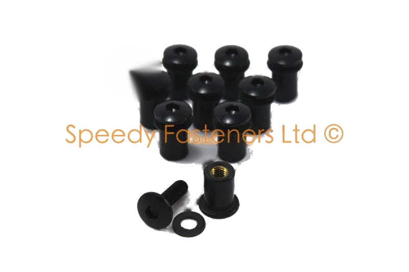 Ducati 1098 / 1198 / 848 Fairing Bolts Black Anodised (2007–2013)