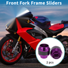 Motorcycle Frame Sliders / 2 x Falling Protection Aluminum Purple /