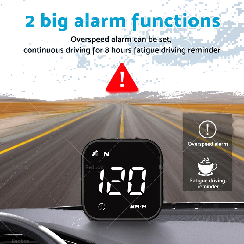 Universal Cars HUD Head Up Display LED GPS Speedometer
