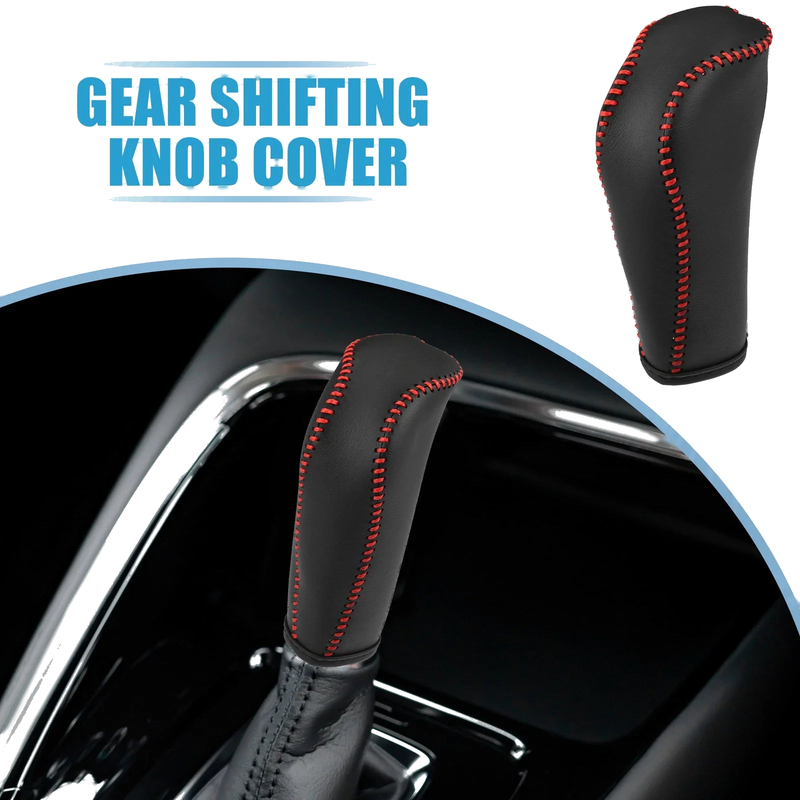 Honda Fit (2014-2018) Red Stitches Gear Shift Lever Cover