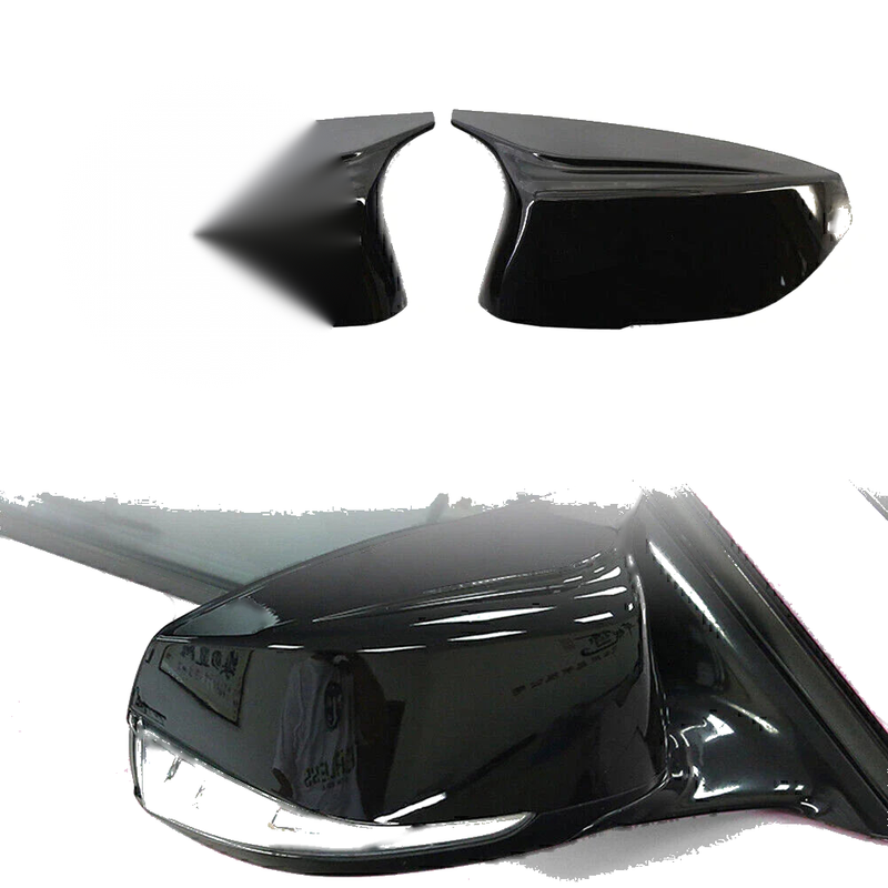Infiniti Q50 Q60 QX30 Q70 Black Rear View Mirror Cover Trim (2014+)