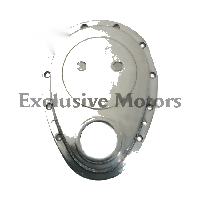 Chevy SBC Small Block Polished Aluminum Timing Cover (1955-2003)