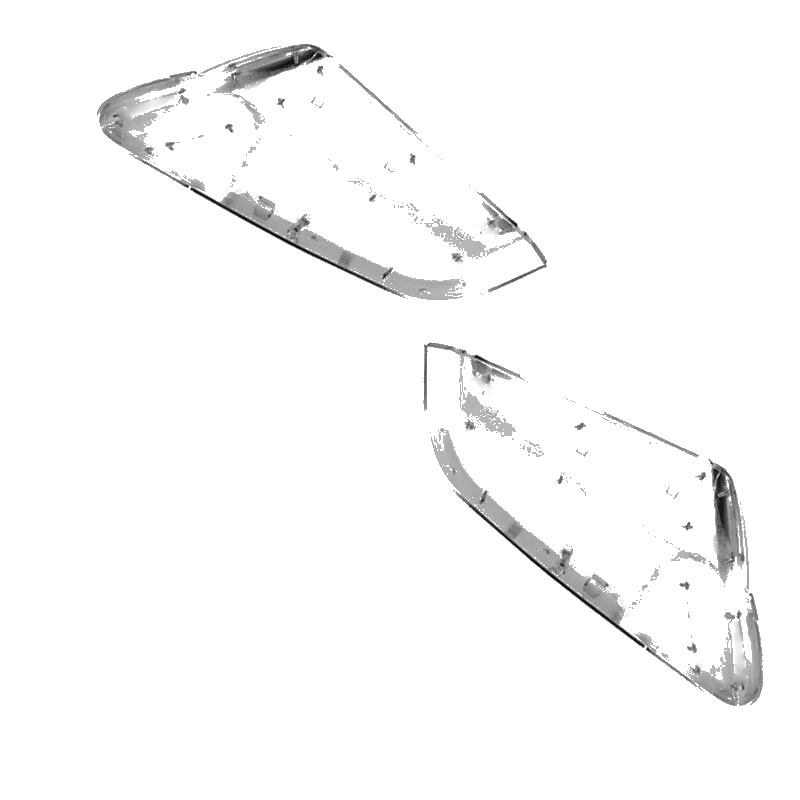 Chevy Equinox, GMC Terrain 2018-2024, Chrome Rearview Mirror Cover Caps