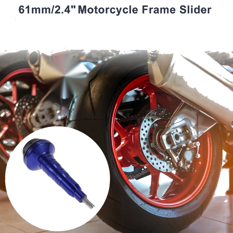 Motorcycle 0.63" Aluminum Alloy Plastic Motorcycle Slider Frame