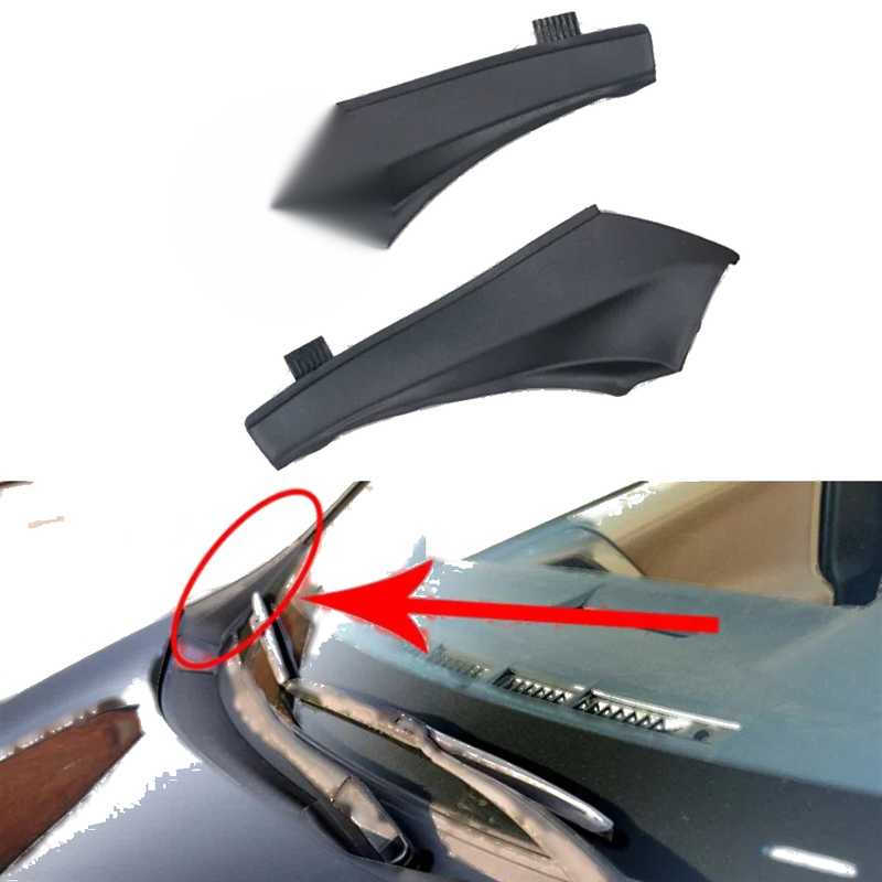 Toyota RAV4 Front Wiper Side Cowl Extension Cover Trim Set (2013-2018)