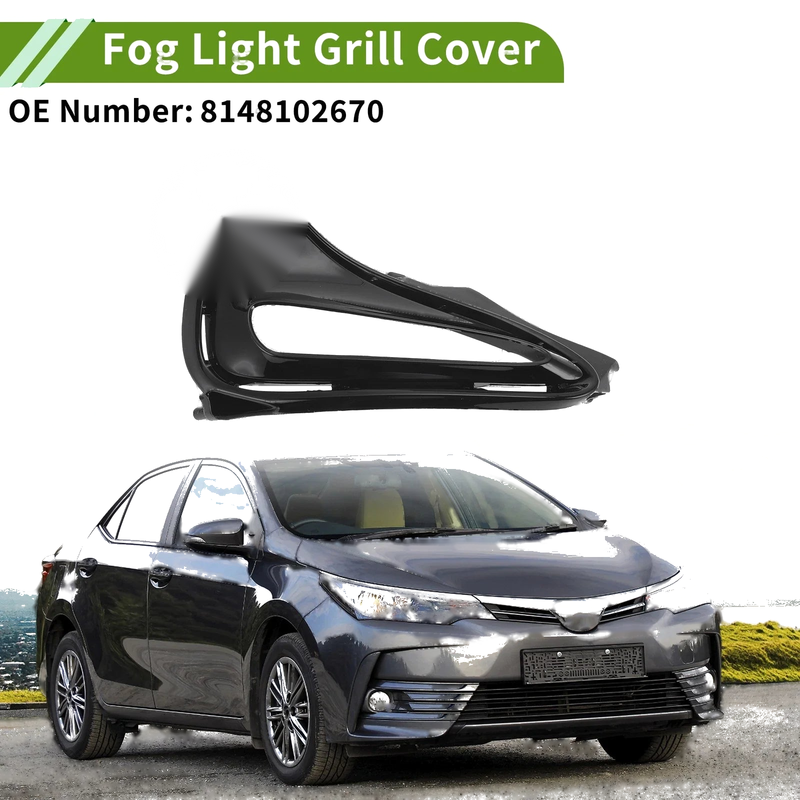 Toyota Corolla 1 Pc Front Right Fog Light Grill (2017-2018)