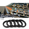 Oil Seal 35x45x7mm Rotary Shaft Seal Nitrile Rubber Black 5 Pcs
