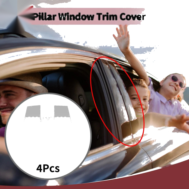 Mercedes-Benz CLS 4 Pcs Chrome Silver Door Pillar Window Trim (2017-2019)