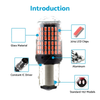 Car P21/5W BAY15D 1157 Red LED Brake Light Bulbs (No Error)