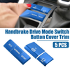 Toyota RAV4 5x Handbrake Drive Mode Button Metal Cover Trim (2019–2022)