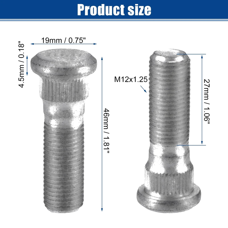 Infiniti EX35 FX35 10pcs M12x1.25 Wheel Lug Stud