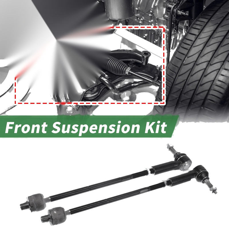 Ford Mustang 10pcs Front Suspension Kit Tie Rod Ends Sway Bar Links (05-09)