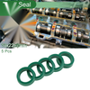 Vehicle Oil Seal 5 Pcs 16x22x6mm Rotary Shaft Seal TPU High Pressure Green