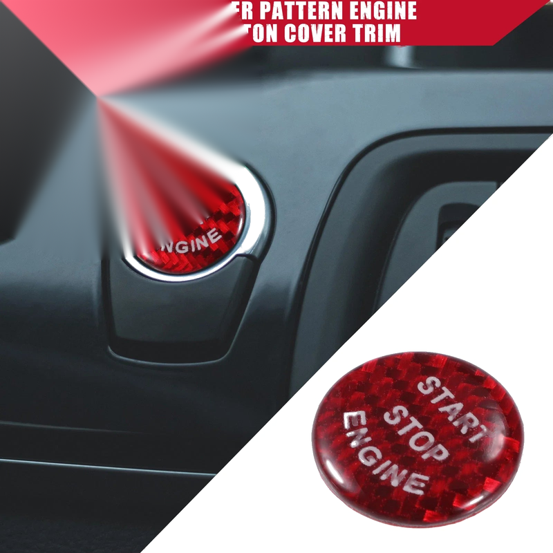 BMW F20 G1 Carbon Fiber Engine Start Stop Button Cover (2012-2019)