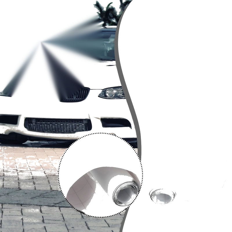 Car sticker 30150CM Gloss White Vinyl Film UV-resistant