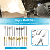 Electric Trimmer Tool 10 x 3mm Titanium Mini HSS Router Bits