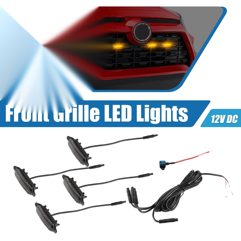 Toyota RAV4 Front Grille LED Lights Set (2019–2022)