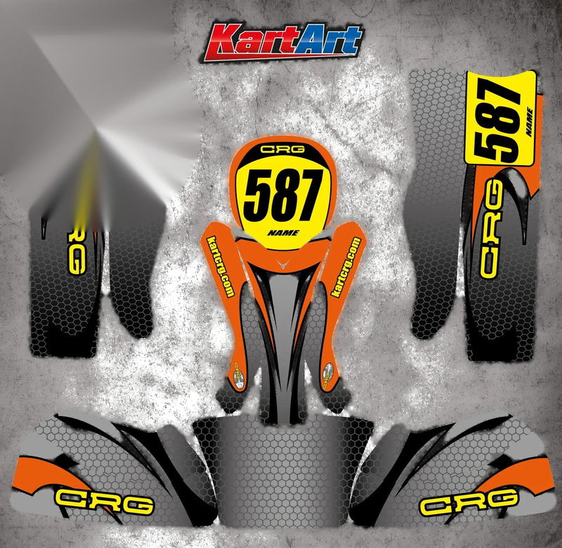 CRG Junior Kart - CREEP STYLE Custom KART ART Sticker Kit