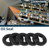Oil Seal Rotary Shaft Seal NBR Rubber 22x40x7mm Black 5Pcs