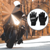 1 Pair Motorcycle Gloves Breathable Heat Dissipation Finger Black Polyester