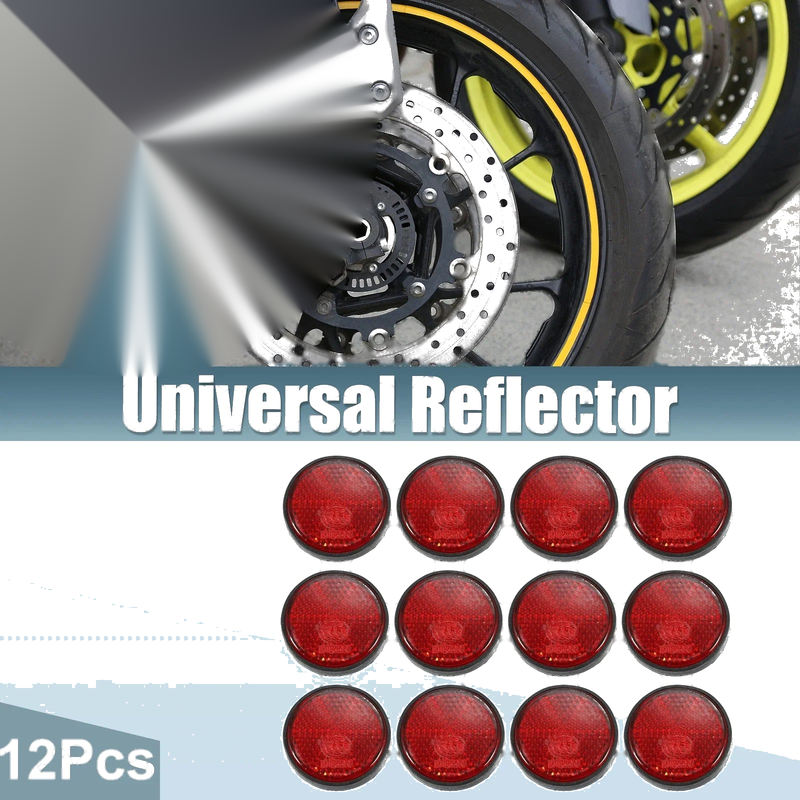 Universal Motorcycle Bicycle 12 pcs Spoke Reflectors with Screws