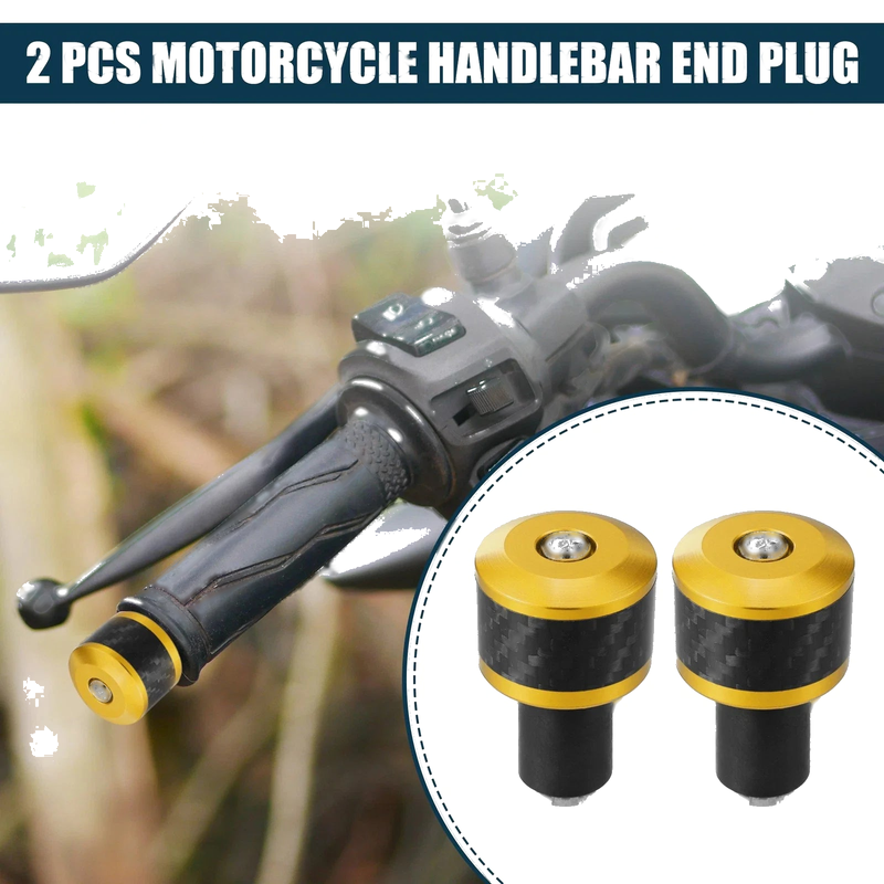 Motorcycle 2 x Front 18-20mm Handlebar End Plugs