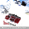 Kawasaki Yamaha 195pcs Fairing Bolts Fastener Red