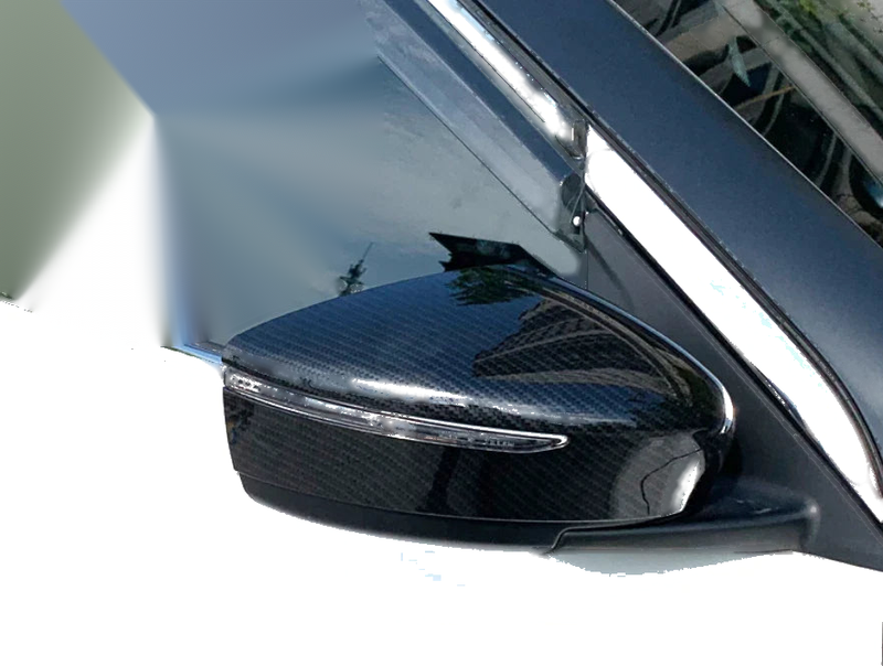 Nissan Kicks 2016-2020 2 x Carbon Fiber Rearview Mirror Side Lid Cover Trim