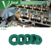 Oil Seal 20x40x10mm TPU Rotary Shaft Seal Green 5 Pcs