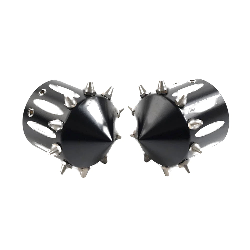 Harley Touring Road King Street CNC Cut Front Axle Cap Nut Covers