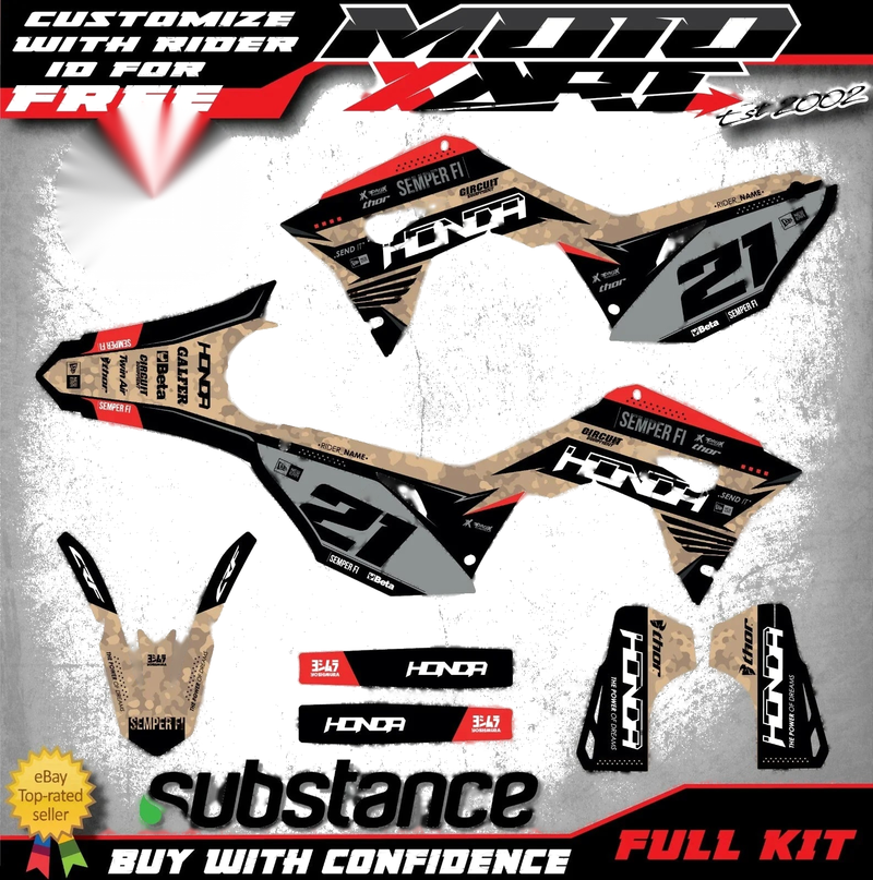 Honda CRF 450 Full Custom Graphic Kit (2017-2020)