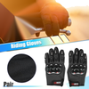 Motorcycle All Finger Gloves Black 1 Pair Riding Gloves Liners