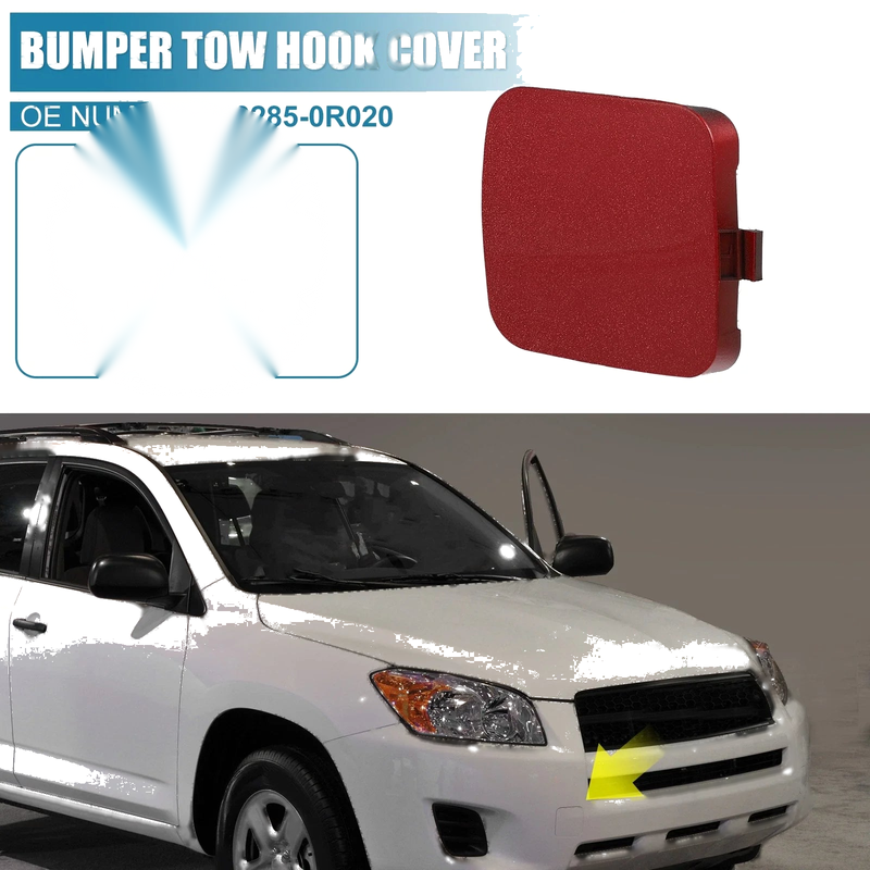 Toyota RAV4 (2009-2012) -  Bright Vintage Red Front Tow Hook Cap