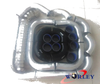 Car Model 600x300x76mm Front Mount Intercooler + 3" Piping + Black Hoses