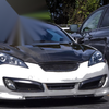 Hyundai Genesis Coupe Front Grill + 2 Fog Light Covers (2008-2012)