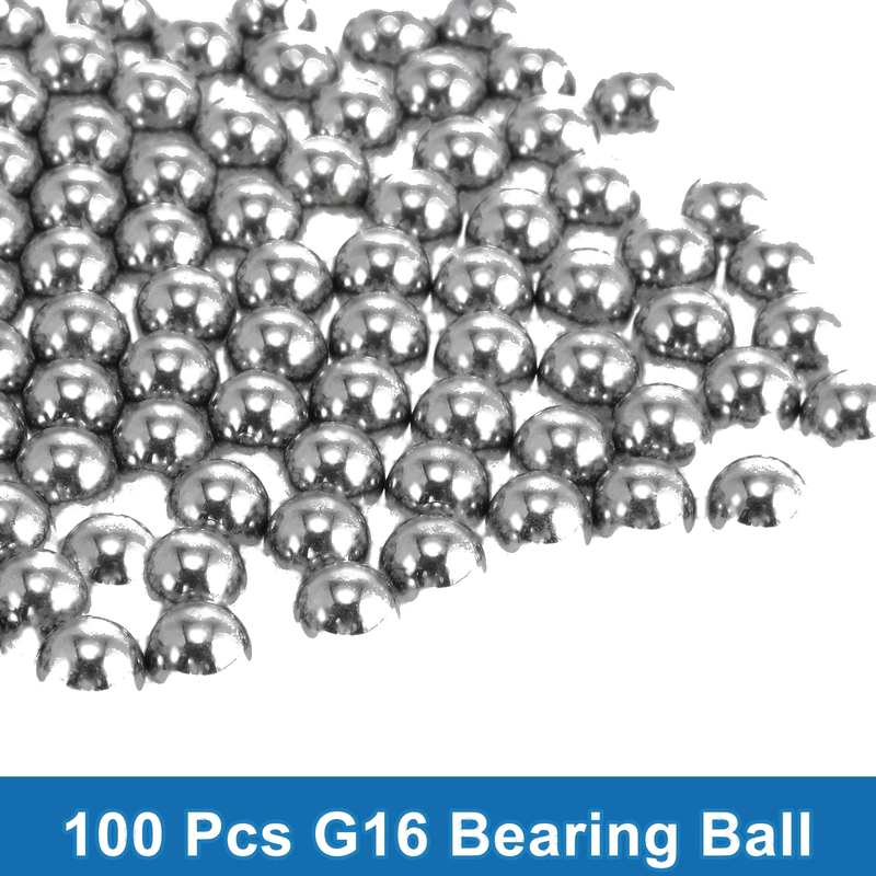 6.7mm Bearing Ball Bearing Steel G16 Precision Ball Silver Tone 100 Pcs
