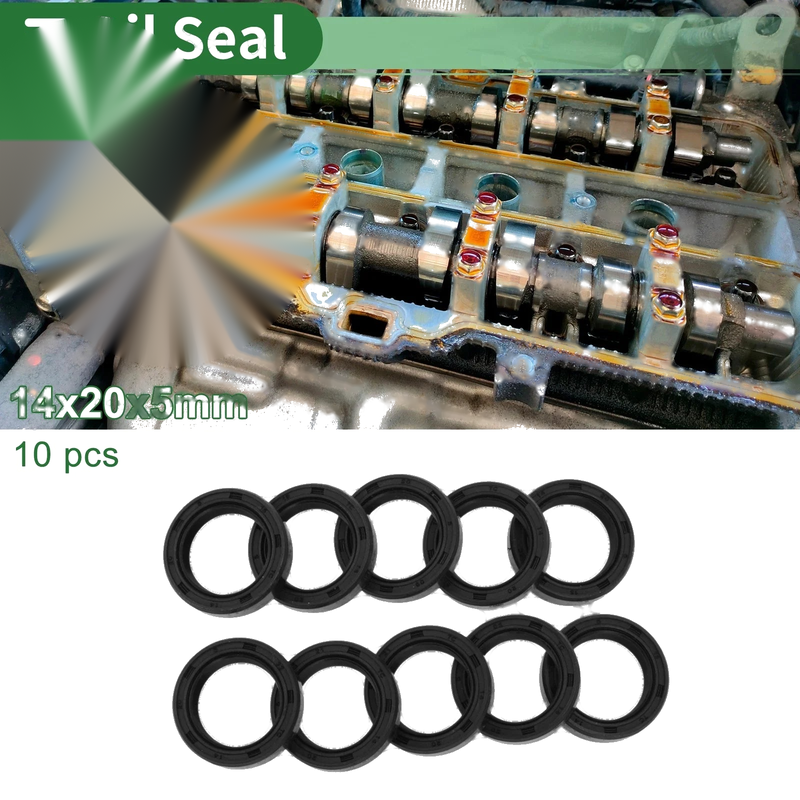 MakeModel Oil Seal / 14x20x5mm / Rotary Shaft Seal NBR Rubber