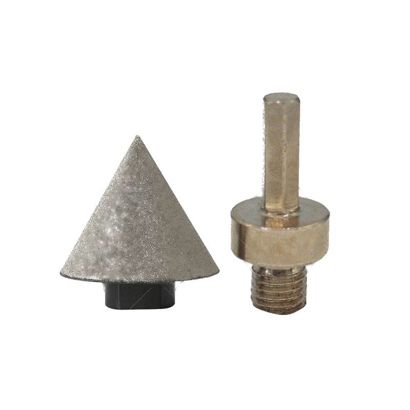 Ceramic Tile Milling Cone Bit 60° 50mm Diamond Chamfer Finger Bit