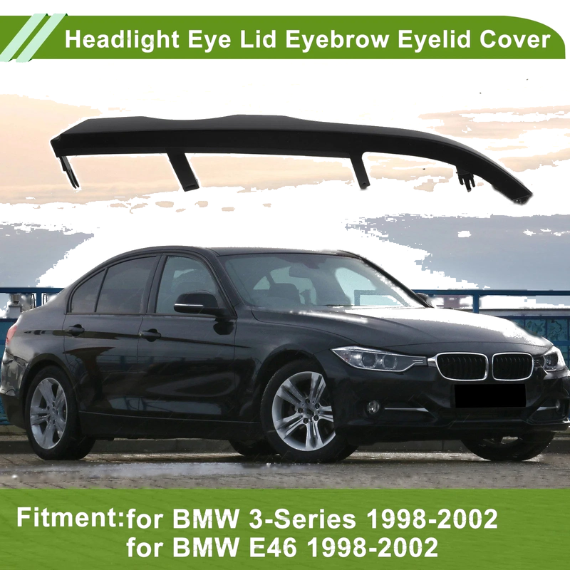 BMW 3-Series Headlight Eyebrow Headlamp Eyelid Cover