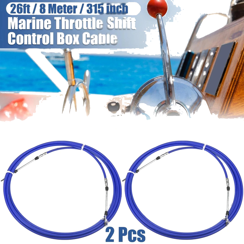 Yamaha 2 x / 26ft 315 Inch / Marine Type Shift Remote Control Box Cable