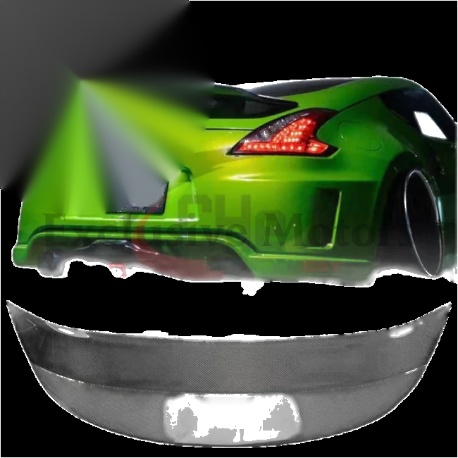 Nissan 370Z Carbon Fiber Rear Roof Spoiler