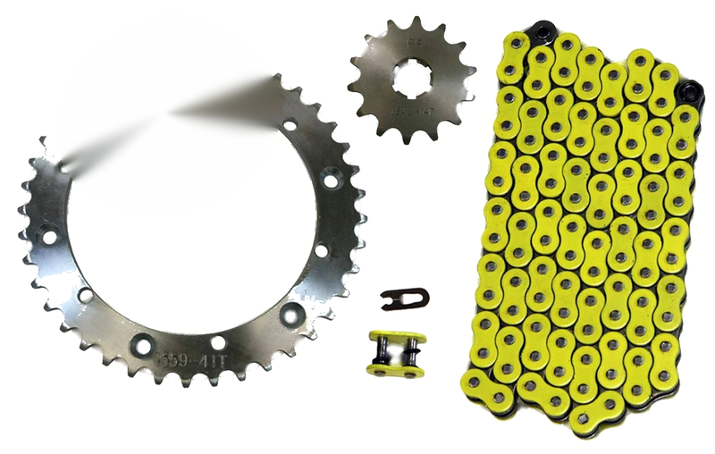 Yamaha Banshee 2 x Yellow 520x104 Chain & 14/41 Sprockets (1989–2006)