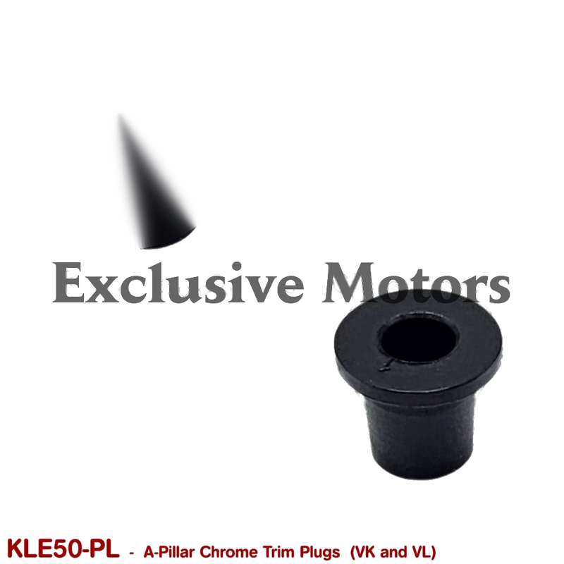 Holden Commodore VK VL Pillar Chrome Trim Plugs (1984-1988)