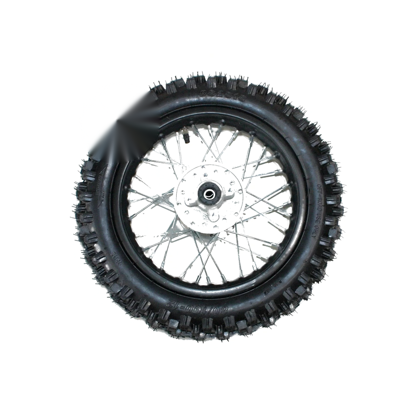 PIT PRO Dirt Bike 12mm Axle 12" Rear Wheel Rim + Tyre